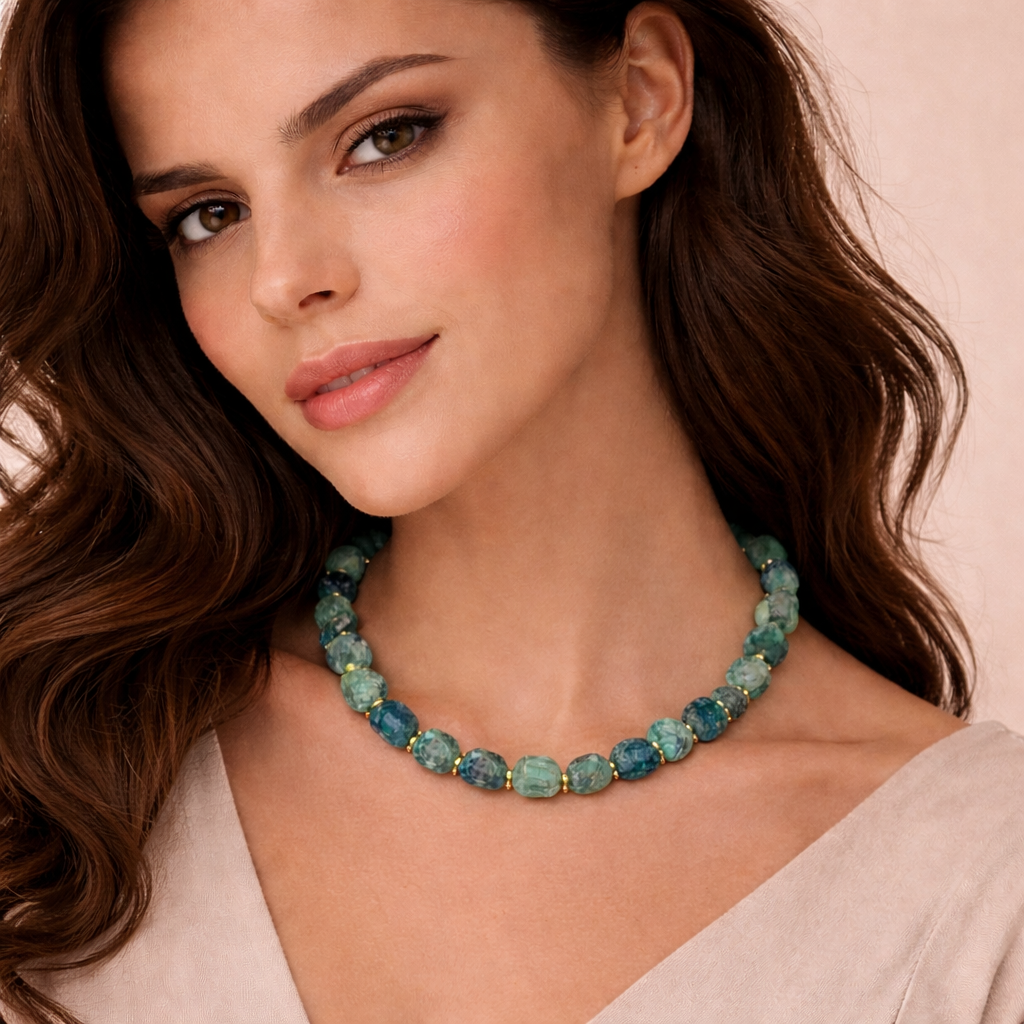 Colier Smarald brut - imagine 2