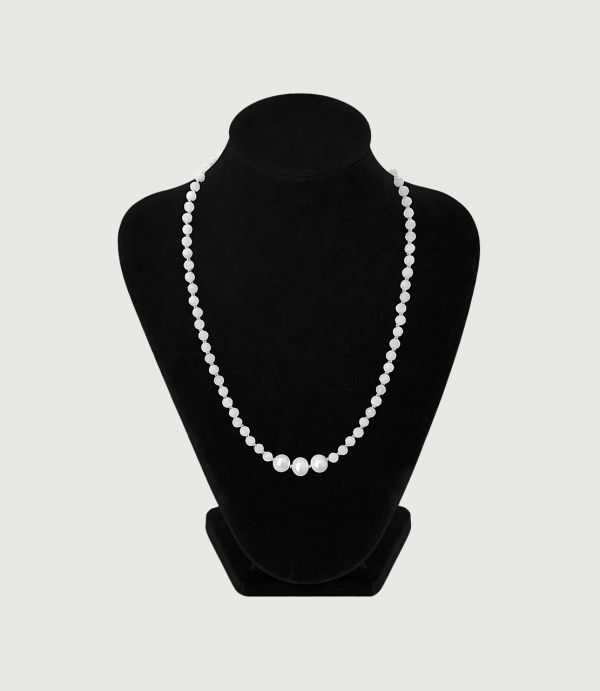 Colier Piatra Lunii + Perle de cultură