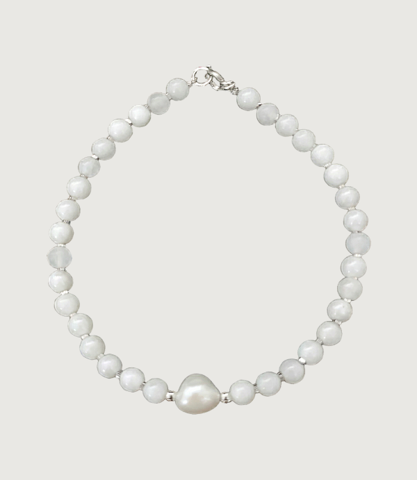 Brățară Piatra Lunii + Perlă de cultură