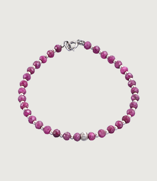 Brățară Rubin + Argint