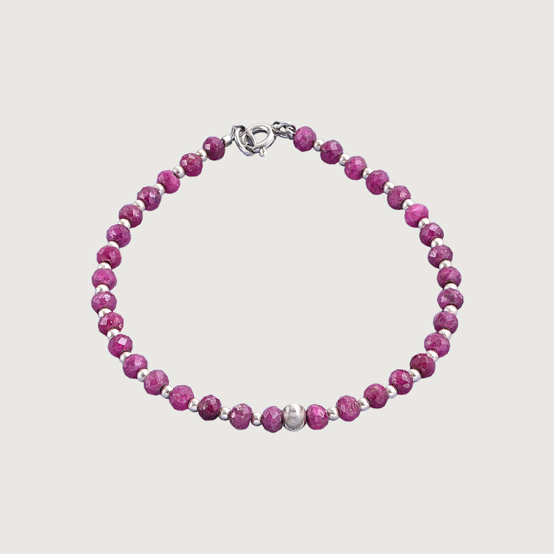 Brățară Rubin + Argint
